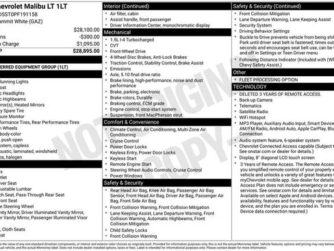 Used 2023 Chevrolet Malibu LT FWD image 2
