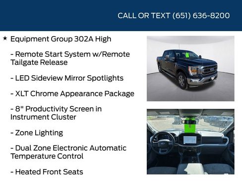 Used 2022 Ford F150 XLT w/ Equipment Group 302A High AWD/4WD image 10