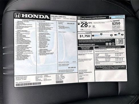 New 2026 Honda HR-V EX-L image 22