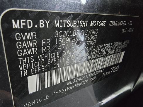 Used 2024 Mitsubishi Mirage ES FWD image 27