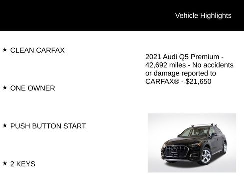 Used 2021 Audi Q5 2.0T Premium image 8