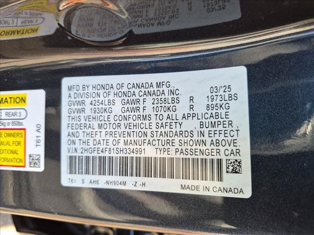 Used 2025 Honda Civic FWD Hybrid Sedan image 24