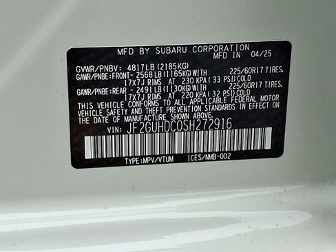 Certified 2025 Subaru Crosstrek 2.0i Premium image 27