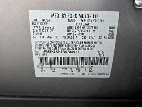 Used 2024 Ford Explorer ST-Line w/ Class IV Trailer Tow Package AWD/4WD image 26