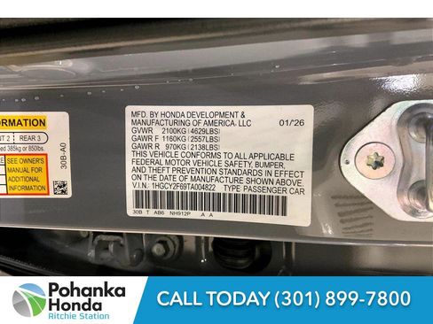 New 2026 Honda Accord Hybrid EX-L image 21