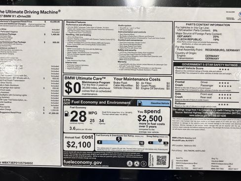 New 2027 BMW X1 xDrive28i AWD/4WD image 31