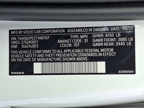 Used 2026 Volvo XC90 B6 Plus w/ Protection Package AWD/4WD image 20