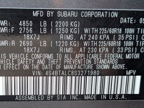 Used 2025 Subaru Outback Onyx Edition AWD/4WD image 36