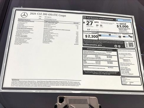 New 2026 Mercedes-Benz CLE 300 4MATIC Coupe image 18