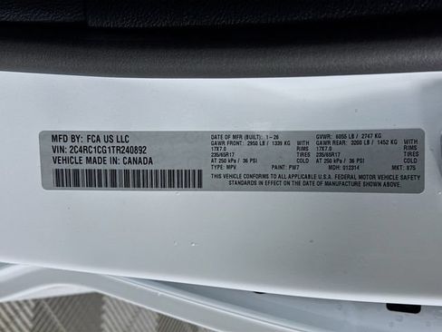 New 2026 Chrysler Voyager LX FWD image 31