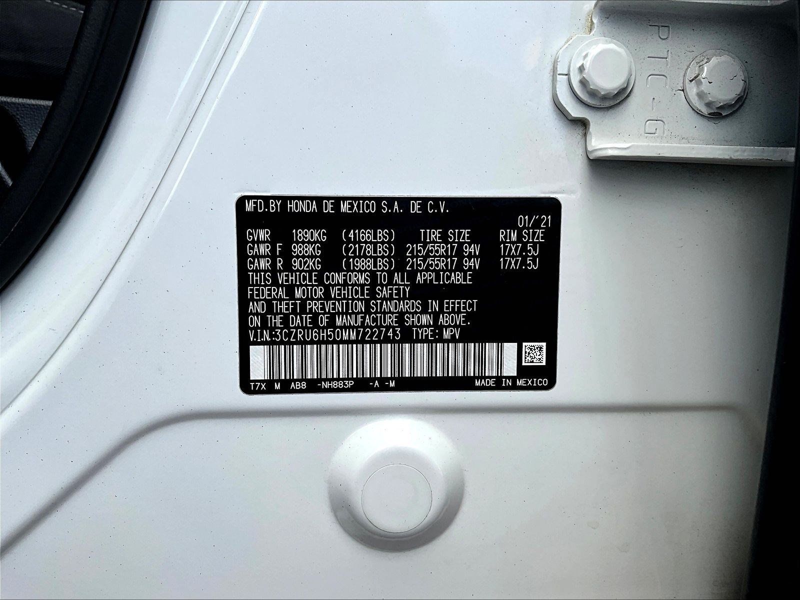Used 2021 Honda HR-V EX image 18