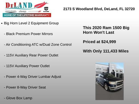 Used 2020 RAM 1500 Big Horn RWD image 3