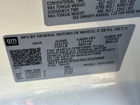 Used 2025 GMC Sierra 1500 Elevation w/ Elevation Premium Package image 60