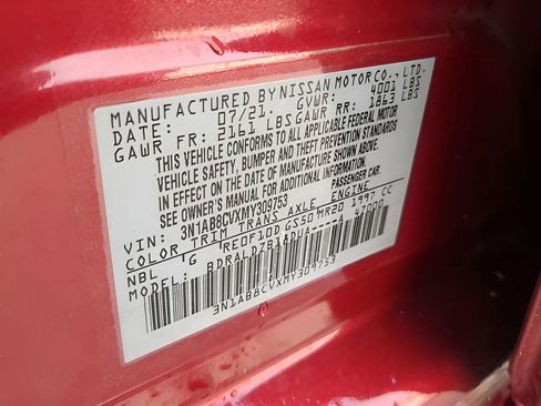 Certified 2021 Nissan Sentra SV image 27