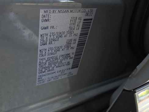 Certified 2023 Nissan Murano Platinum w/ Cargo Package FWD image 18