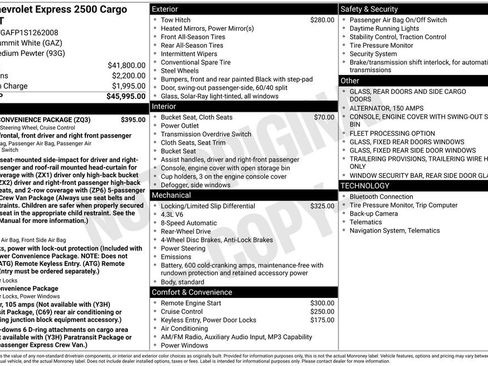 New 2025 Chevrolet Express 2500 w/ Driver Convenience Package RWD image 2