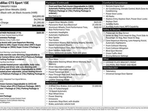 Certified 2023 Cadillac CT5 Sport w/ Cold Weather Package image 33