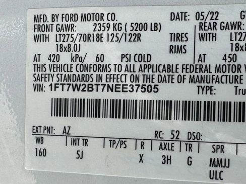 Used 2022 Ford F250 Lariat w/ Lariat Value Package AWD/4WD image 32