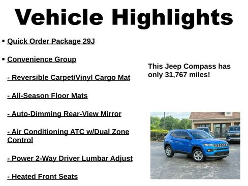 Used 2023 Jeep Compass Latitude w/ Convenience Group AWD/4WD image 38