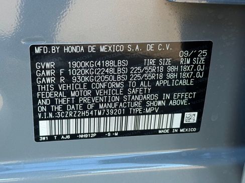 Certified 2026 Honda HR-V Sport image 28