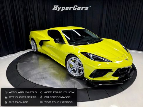 Used 2023 Chevrolet Corvette Stingray Premium Cpe w/ Z51 Performance Package RWD image 1