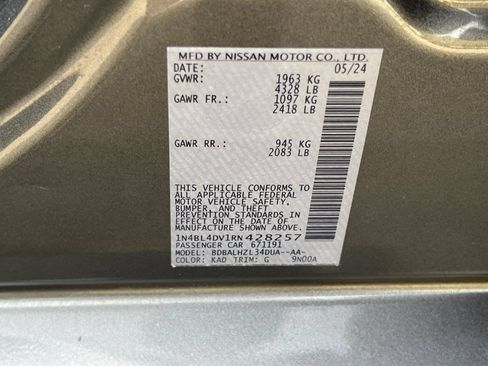 Used 2024 Nissan Altima 2.5 SV FWD image 51