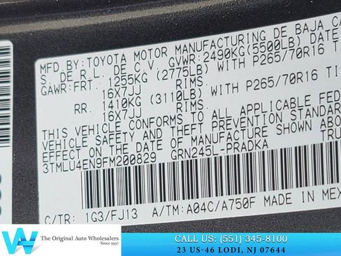 Used 2015 Toyota Tacoma 4x4 Double Cab w/ TRD Off-Road Package image 24