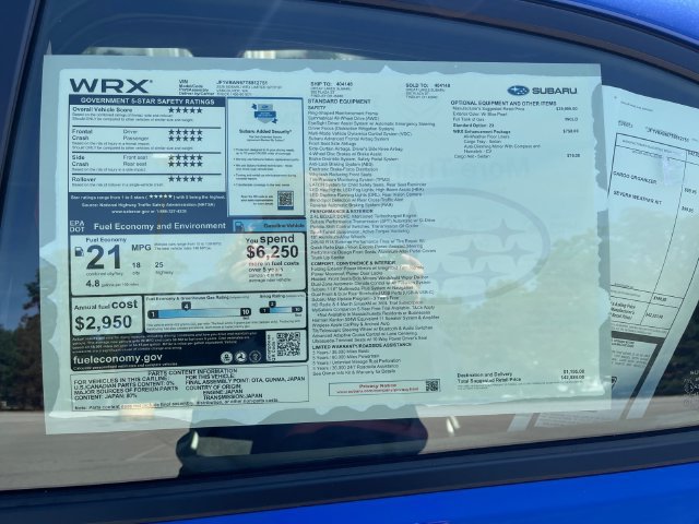 New 2026 Subaru WRX Limited AWD/4WD image 19