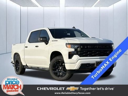 New 2026 Chevrolet Silverado 1500 Custom w/ Turbomax Blackout Package AWD/4WD image 1