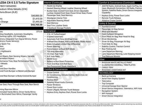 Used 2025 MAZDA CX-5 Signature image 49