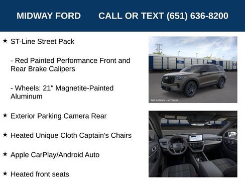 Used 2026 Ford Explorer ST-Line w/ ST-Line Street Pack AWD/4WD image 13