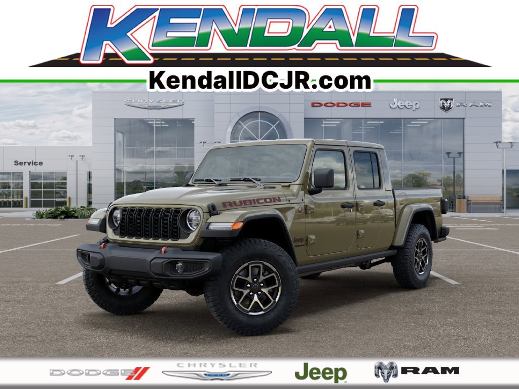 New 2026 Jeep Gladiator Rubicon w/ Steel Power Dome Hood Package AWD/4WD 360° Tour