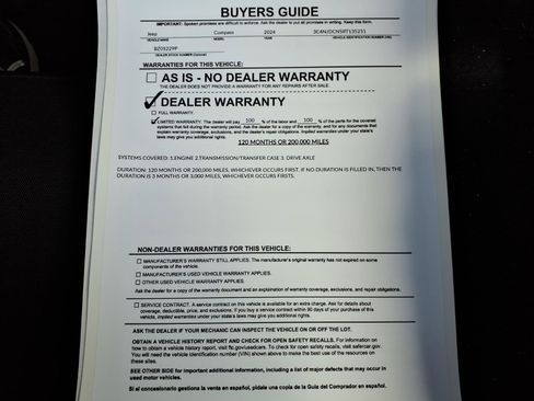 Used 2024 Jeep Compass Limited AWD/4WD image 37