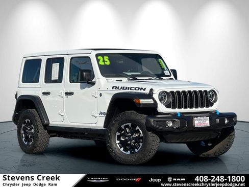 Certified 2025 Jeep Wrangler Unlimited Rubicon 4xe w/ Safety Group image 1