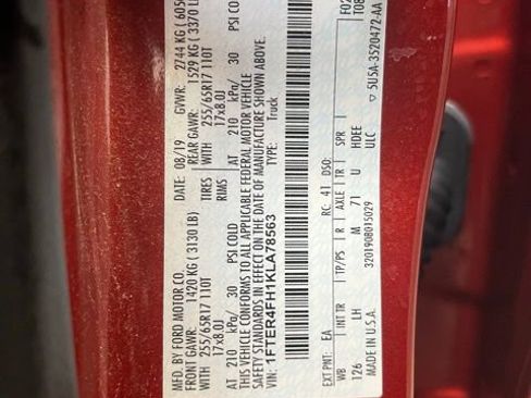 Used 2019 Ford Ranger XLT w/ Equipment Group 301A Mid image 30