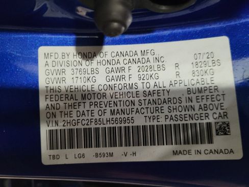 Used 2020 Honda Civic Sport image 33