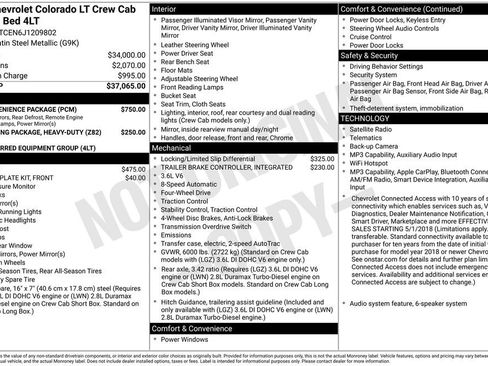 Used 2018 Chevrolet Colorado LT w/ LT Convenience Package AWD/4WD image 36