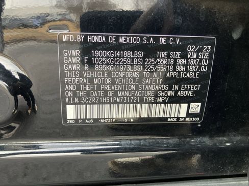 Certified 2023 Honda HR-V Sport image 34