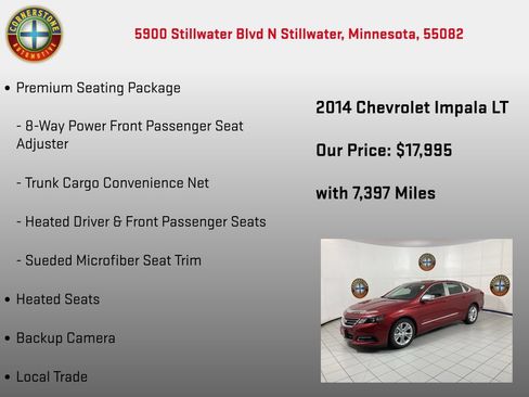 Used 2014 Chevrolet Impala LT w/ Premium Seating Package FWD image 15
