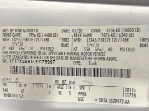 Used 2020 Ford F250 XL w/ Power Equipment Group AWD/4WD image 9