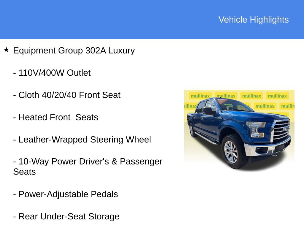 Used 2017 Ford F150 XLT w/ Equipment Group 302A Luxury AWD/4WD image 23
