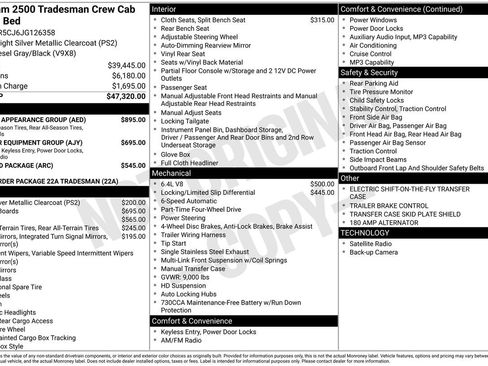 Used 2018 RAM 2500 Tradesman w/ Chrome Appearance Group image 38