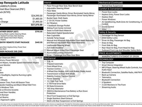 Used 2020 Jeep Renegade Latitude w/ Cold Weather Group FWD image 5