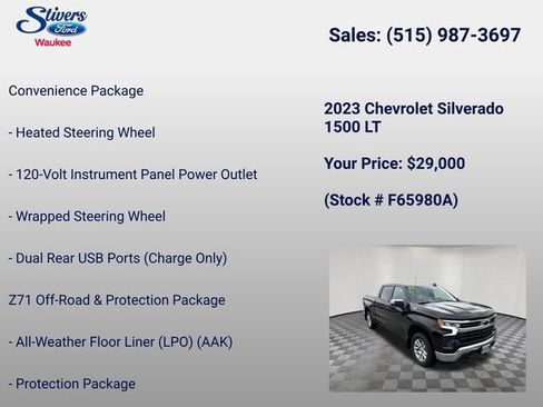 Used 2023 Chevrolet Silverado 1500 LT AWD/4WD image 38