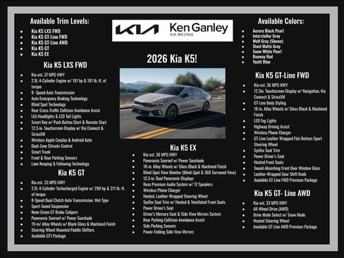New 2026 Kia K5 GT-Line w/ GT-Line Premium Package image 28