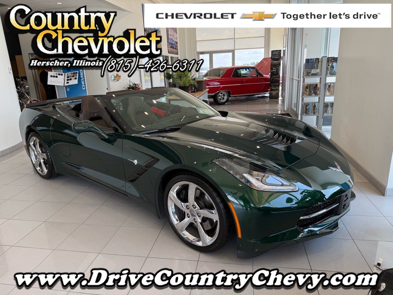 Used 2014 Chevrolet Corvette Stingray Convertible w/ 3LT Preferred Equipment Group RWD image 1