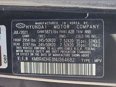Used 2022 Hyundai Palisade SEL w/ 8P Bench Seat Package image 27