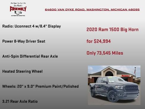 Used 2020 RAM 1500 Big Horn image 5