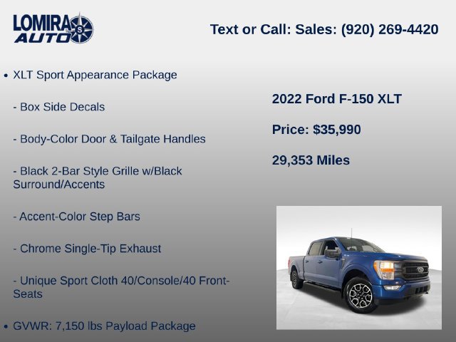 Used 2022 Ford F150 XLT w/ Equipment Group 301A Mid AWD/4WD image 21