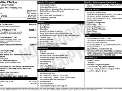 Certified 2023 Cadillac XT6 Sport w/ Platinum Package AWD/4WD image 2